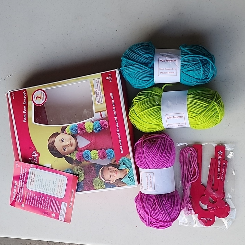American Girl Pom-Pom Scarves